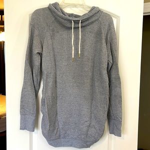 Isabel maternity long sleeve vowel neck sweatshirt